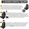 K2 1+1 Serisi, Her Araca Uyumlu Oto Koltuk Kılıfı, 1+1 Set, Taytüyü