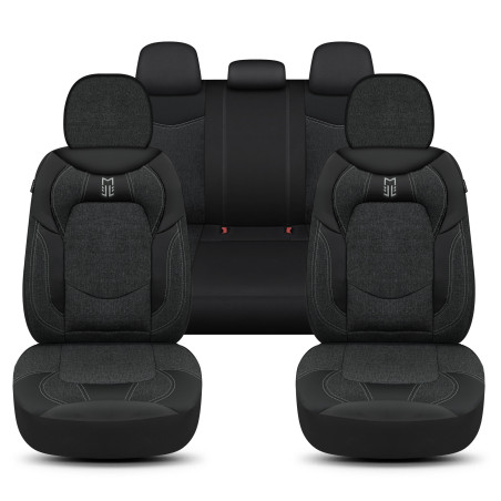 Eren Serisi, Her Araca Uyumlu Oto Koltuk Kılıfı, Tam Set, Keten-Deri