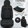 Eren Serisi, Her Araca Uyumlu Oto Koltuk Kılıfı, Tam Set, Keten-Deri