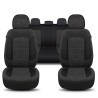 İz Serisi, Her Araca Uyumlu Oto Koltuk Kılıfı, Tam Set, Keten-Deri